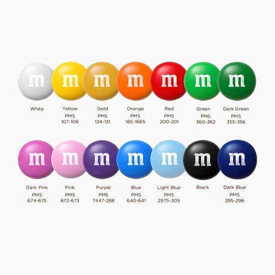 1 oz Full Color Snack Bag - Color Choice M&Ms