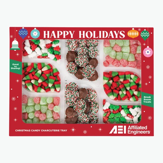 Holiday Treats Charcuterie Tray in Custom Box