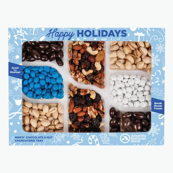 Deluxe Candy and Nut Charcuterie Tray in Custom Box