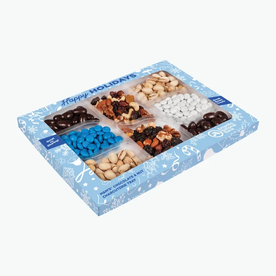 Deluxe Candy and Nut Charcuterie Tray in Custom Box