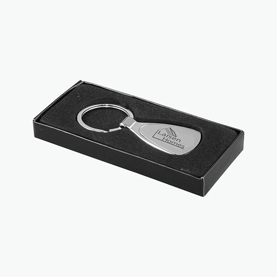 Droplet Engraved Metal Key Holder