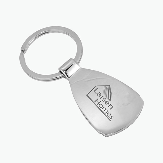 Droplet Engraved Metal Key Holder