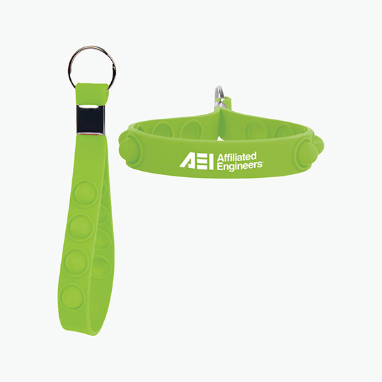 Push Pop Stress Reliever Keychain - 24-Hour Production