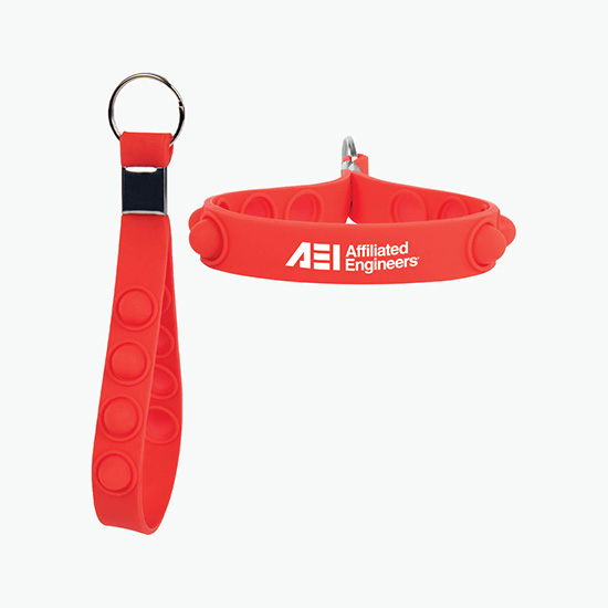 Push Pop Stress Reliever Keychain - 24-Hour Production