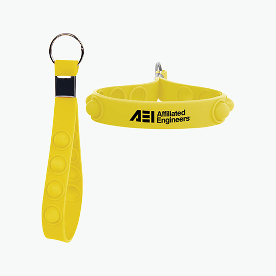 Push Pop Stress Reliever Keychain - 24-Hour Production