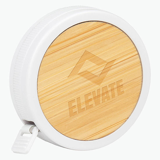Bamboo Tape Measure - Engraved - 24-Hour Production