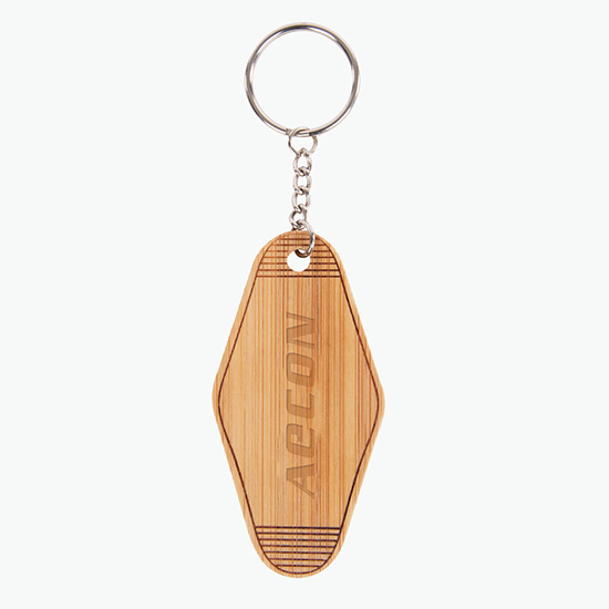 Bamboo Motel Style Keychain - 24-Hour Production