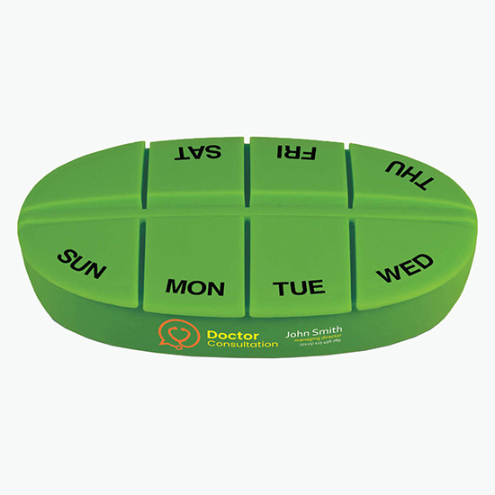 8 Day Pill Box - Full Color