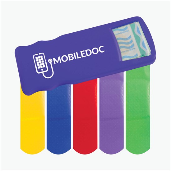 Bandage Dispenser with Colored Bandages