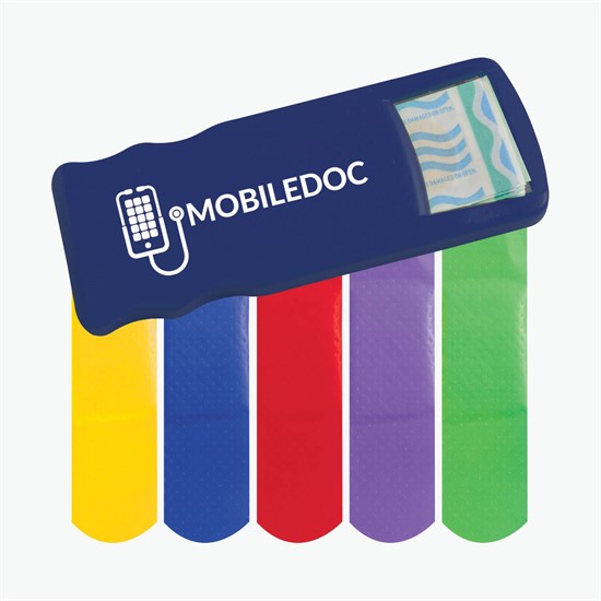 Bandage Dispenser with Colored Bandages