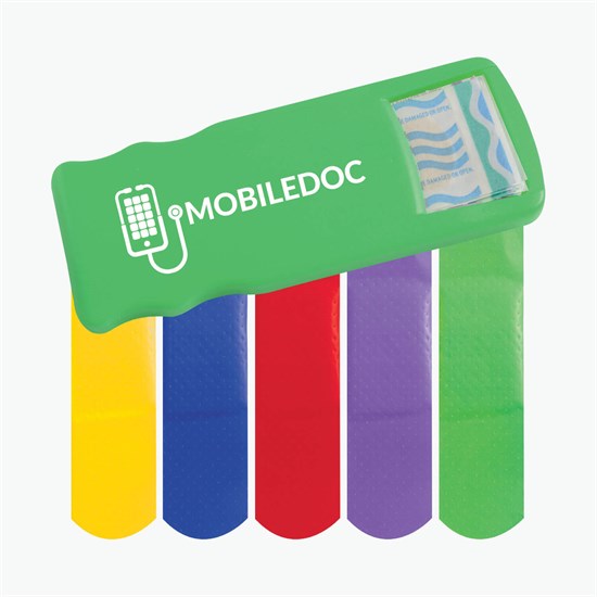 Bandage Dispenser with Colored Bandages