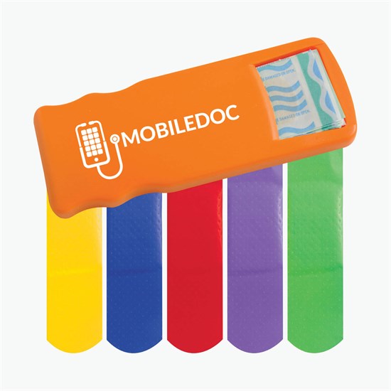 Bandage Dispenser with Colored Bandages