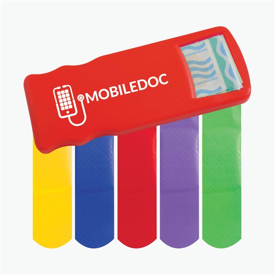 Bandage Dispenser with Colored Bandages
