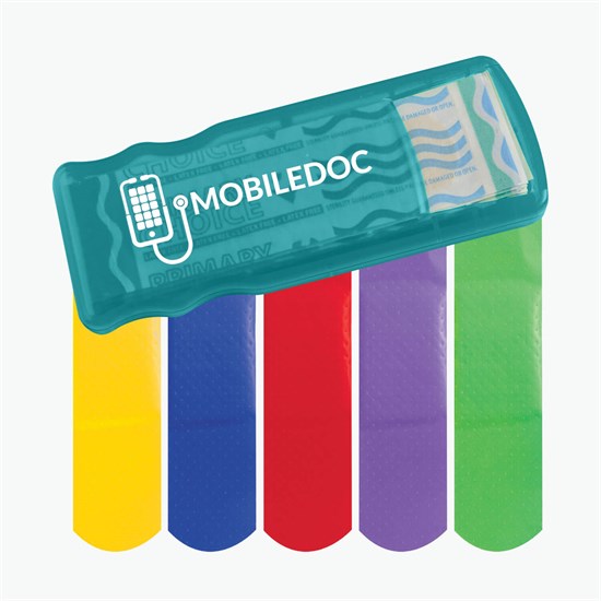 Bandage Dispenser with Colored Bandages