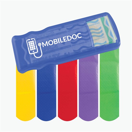 Bandage Dispenser with Colored Bandages