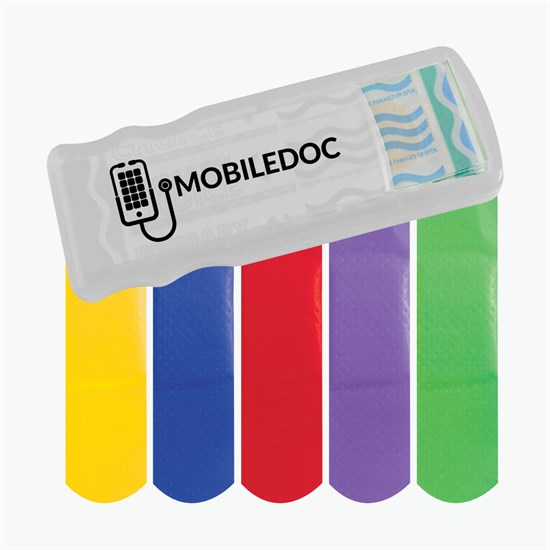 Bandage Dispenser with Colored Bandages