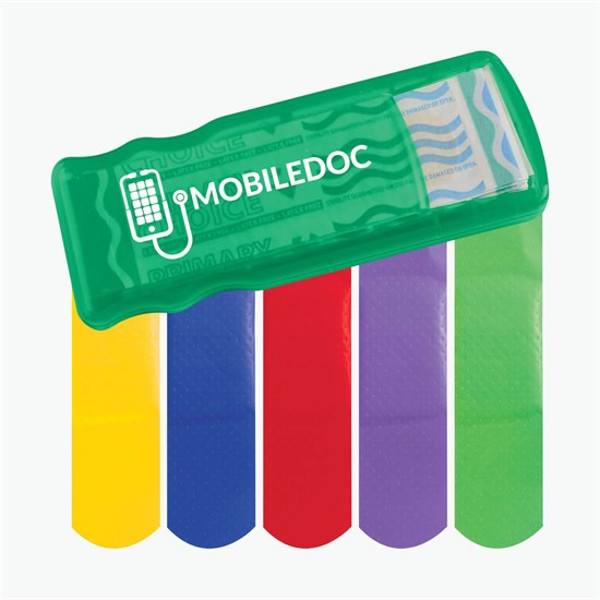 Bandage Dispenser with Colored Bandages