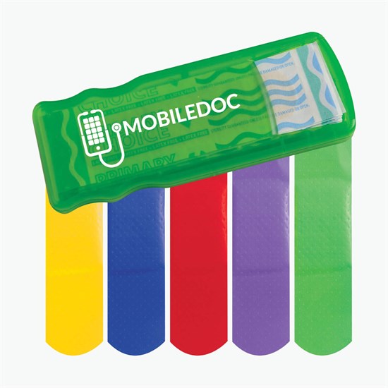 Bandage Dispenser with Colored Bandages