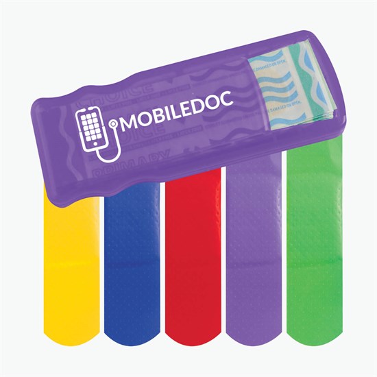 Bandage Dispenser with Colored Bandages