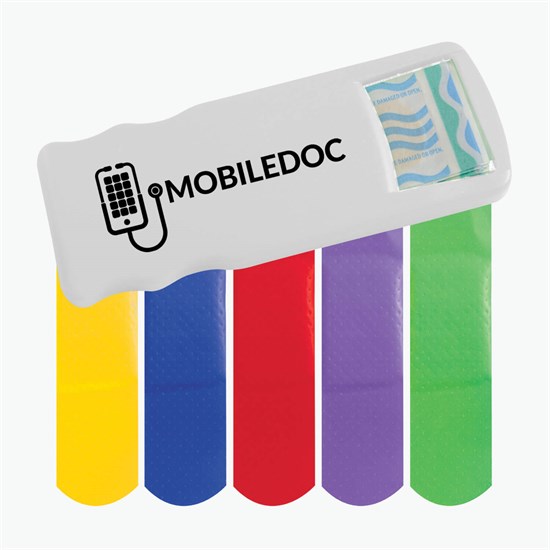 Bandage Dispenser with Colored Bandages