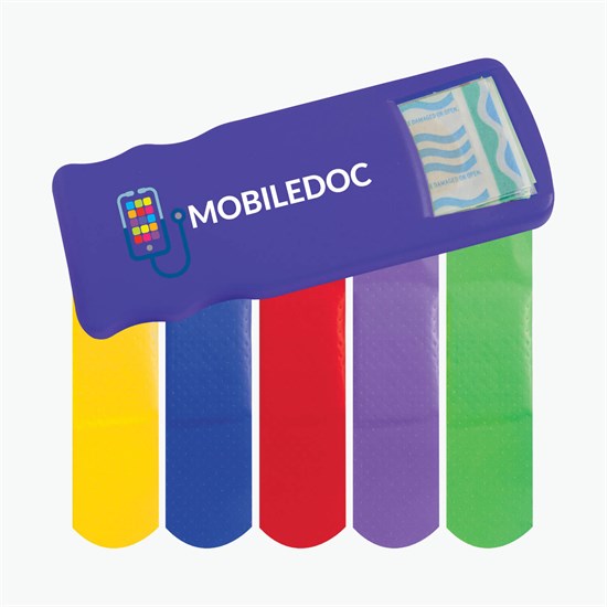 Bandage Dispenser with Colored Bandages - Full Color