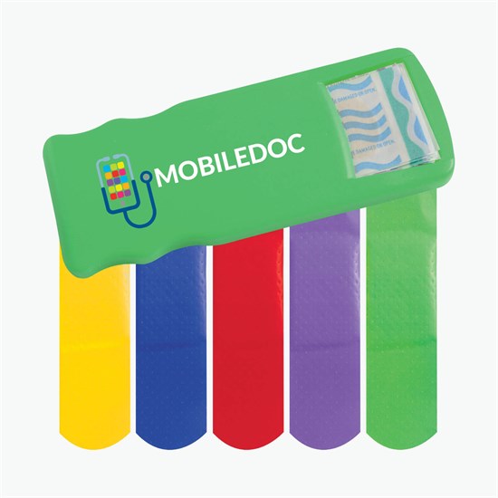 Bandage Dispenser with Colored Bandages - Full Color