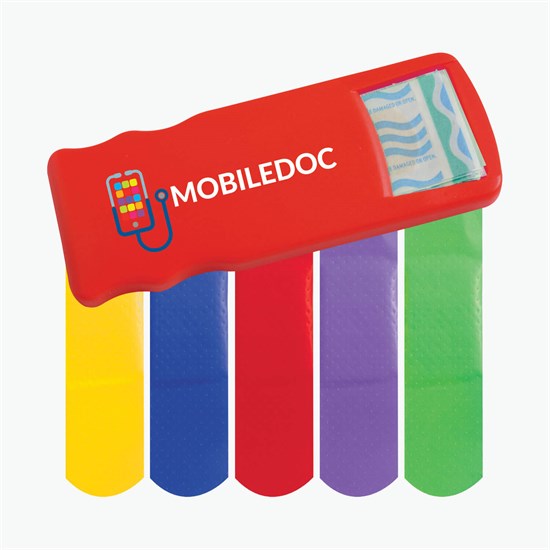 Bandage Dispenser with Colored Bandages - Full Color