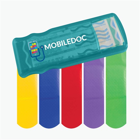 Bandage Dispenser with Colored Bandages - Full Color