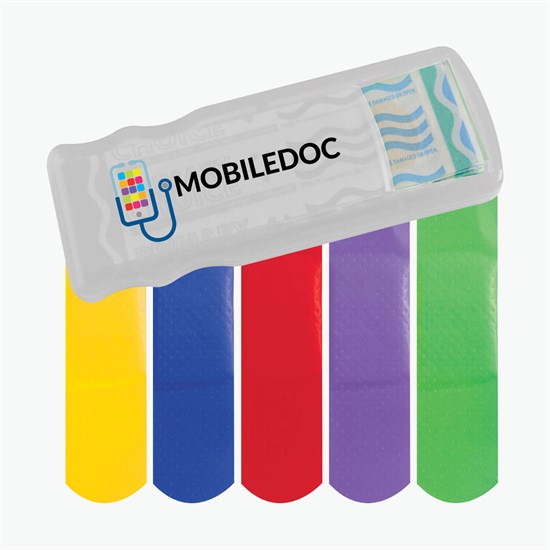 Bandage Dispenser with Colored Bandages - Full Color