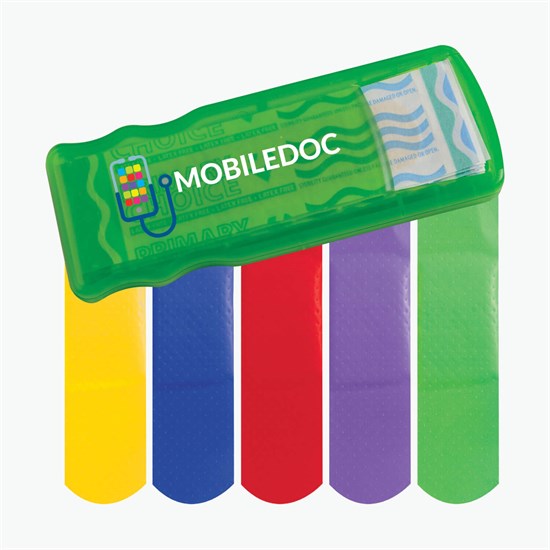 Bandage Dispenser with Colored Bandages - Full Color