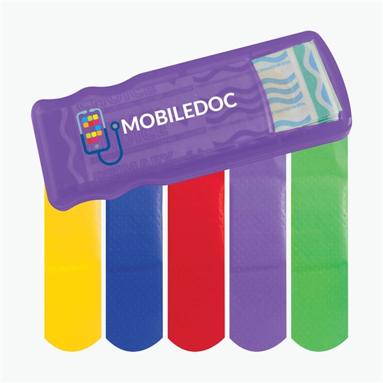 Bandage Dispenser with Colored Bandages - Full Color