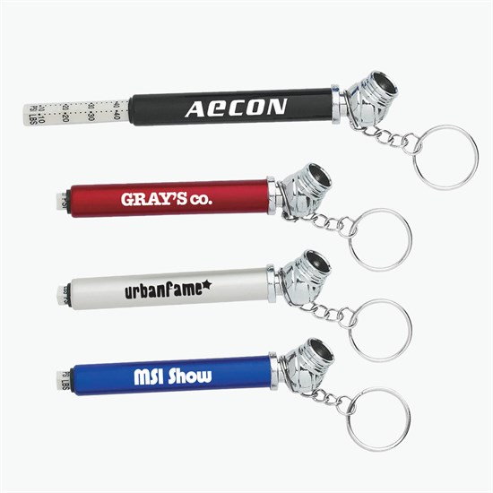 Mini Tire Gauge Keychain - 24-Hour Production