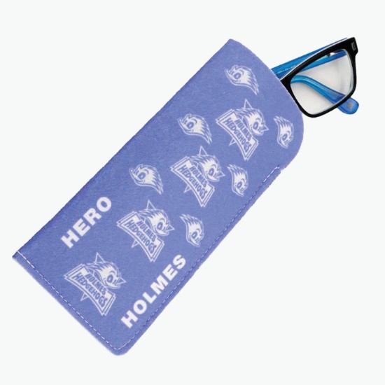 Full Color Faux Felt Sunglass Pouch