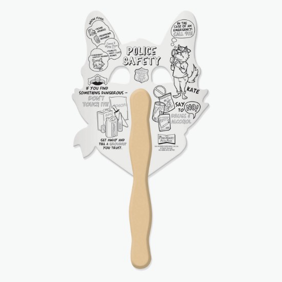 Fun Mask Face Fan - Police Safety