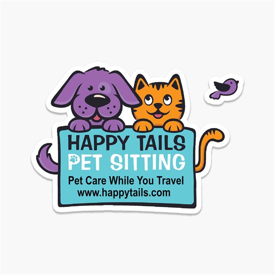 CustomCut Full Color Removable Vinyl Sticker - Large
