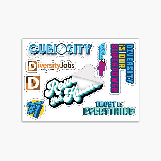 CustomCut Full Color Removable Vinyl Sticker Sheet - 5 x 7