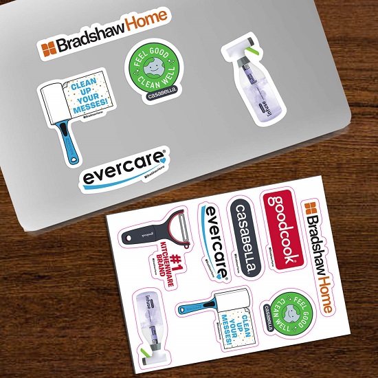 CustomCut Full Color Removable Vinyl Sticker Sheet - 6 x 8