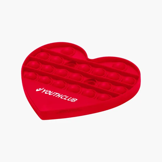 Push Pop Bubble Heart Shape Stress Reliever