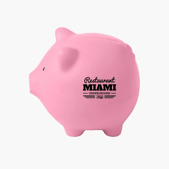 Piggy Bank Shape Stress Ball - 24-Hour Production