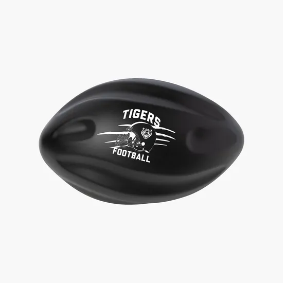Spiral Football Shape Stress Ball - 24-Hour Production