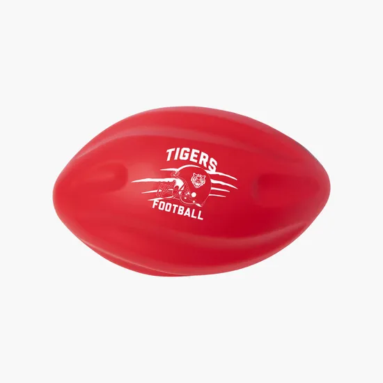 Spiral Football Shape Stress Ball - 24-Hour Production