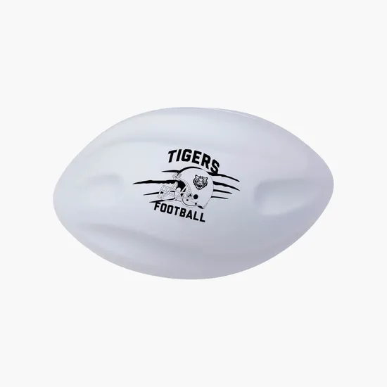 Spiral Football Shape Stress Ball - 24-Hour Production