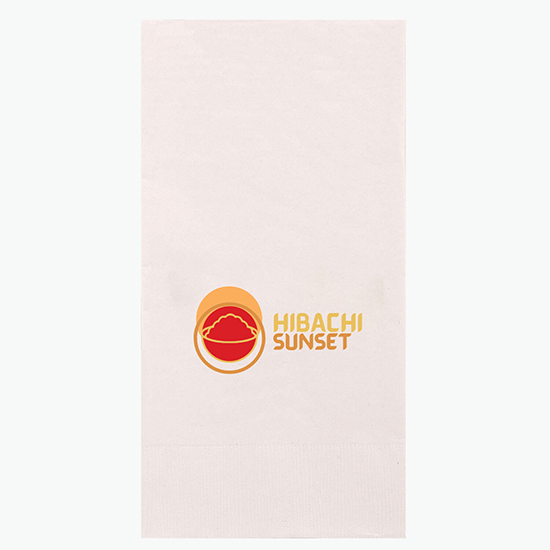 Full Color 1/8 Fold Dinner Napkin - 3 Ply