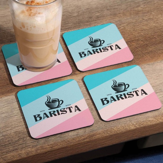 reGen Recycled Full Color Coaster Set of 4 - Square