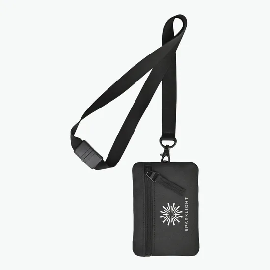 24HR SERVICE IS TEMPORARILY UNAVAILABLE Rally Recycled ID Pouch Lanyard - 24-Hour Production