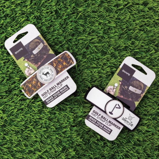 SNAPS Printed Hat Strap Ball Marker