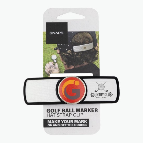 SNAPS Printed Hat Strap Ball Marker