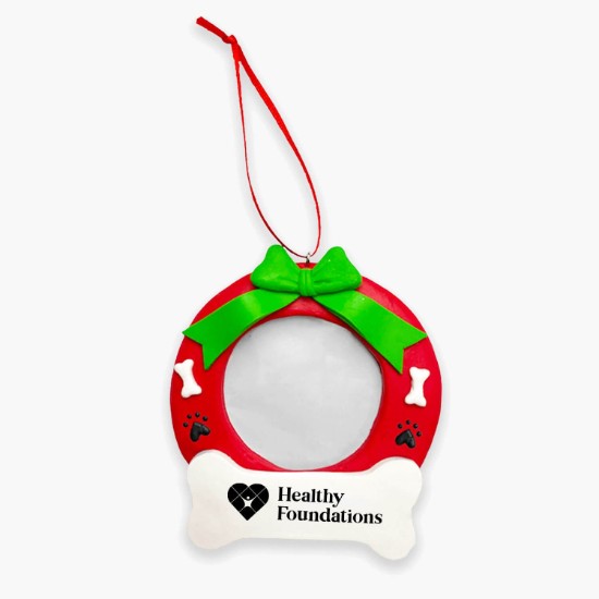 Wreath Pet Picture Frame Ornament