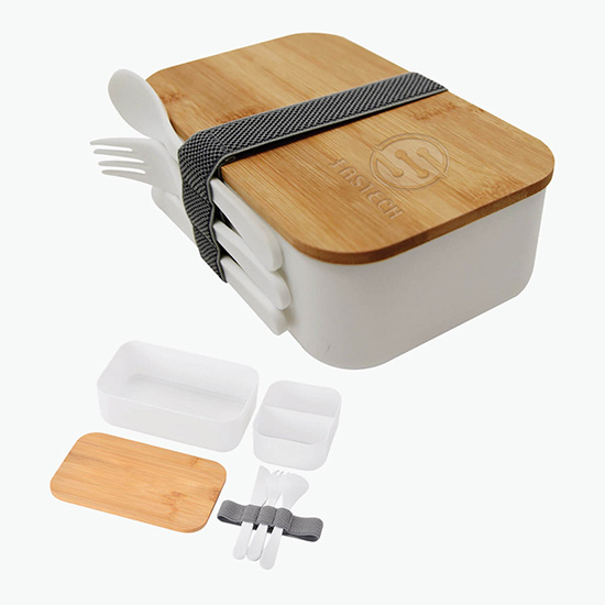 Bountiful Bento Box with Utensils - Engraved - 24-Hour Production
