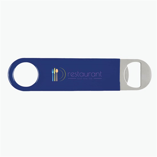 Vinyl Coated Steel Bottle Opener - Full Color
